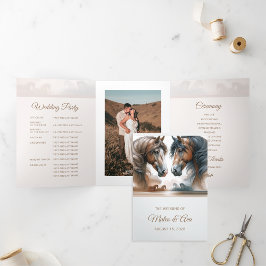 フォトスペシャルの3つ折り結婚式 プログラムの追加 三つ折りプログラム