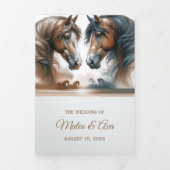 フォトスペシャルの3つ折り結婚式 プログラムの追加 三つ折りプログラム (カバー)