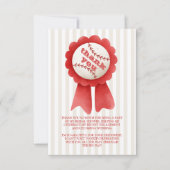 フォトスポーツベースボールホームランブライダルシャワー サンキューカード (正面)