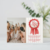 フォトスポーツベースボールホームランブライダルシャワー サンキューカード (スタンド正面)