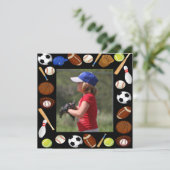 フォトスポーツ誕生日招待状 招待状 (スタンド正面)