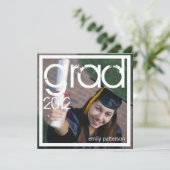 フォトスモダンクエアグラード卒業パーティー 招待状 (スタンド正面)