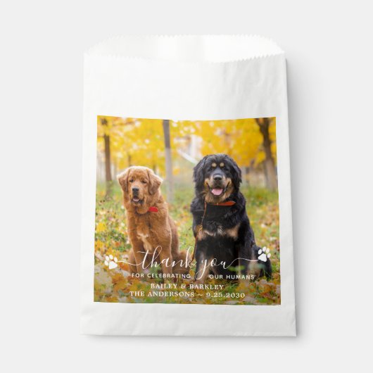 フォトスモダンクリプトありがとう犬のペット結婚ズ フェイバーバッグ (正面)