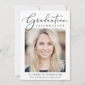 フォトスモダンクリプト卒業パーティー 招待状 (正面)