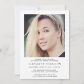 フォトスモダンクリプト卒業パーティー 招待状 (裏面)