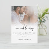 フォトスモダンクリプト婚約の愛と感謝してい カード (スタンド正面)