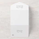 フォトスモダンクリプトRSVP Entree結婚の オールインワン招待状 (外側)