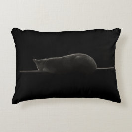 フォトスリーピングキャットシルエット アクセントクッション