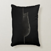 フォトスリーピングキャットシルエット アクセントクッション (正面(垂直))