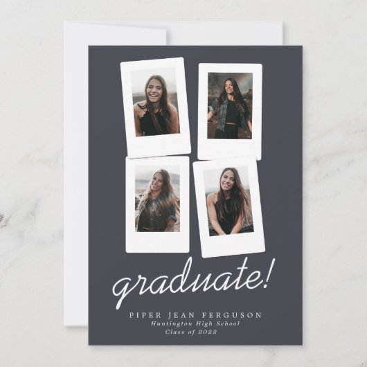 フォトス数々のナップスモダントの卒業 案内状 (正面)