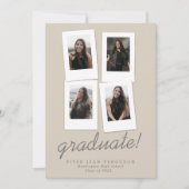 フォトス数々のナップスモダントの卒業 案内状 (正面)