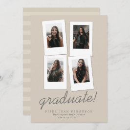 フォトス数々のナップスモダントの卒業 案内状