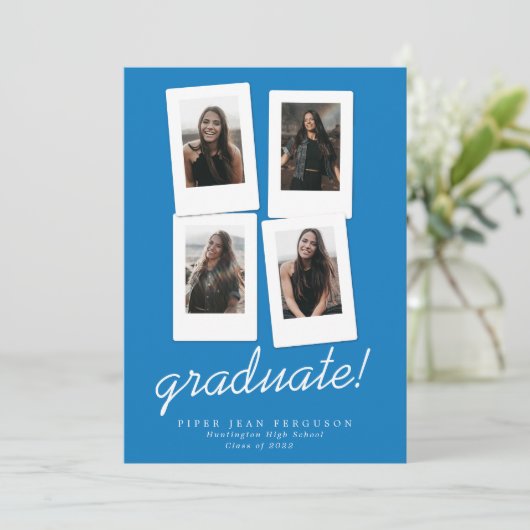 フォトス数々のナップスモダントの卒業 案内状 (スタンド正面)