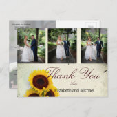 フォトス素朴マワリアントウェディング ポストカード (正面/裏面)