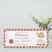 フォトセッション クリスマス ギフト券 招待状 (スタンド正面)