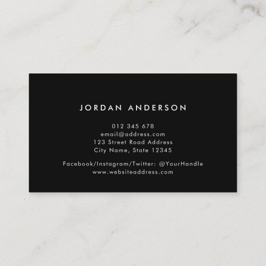 フォトセパレータの編集シンプル可能な色を追加する 名刺 (裏面)