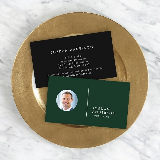 フォトセパレータの編集シンプル可能な色を追加する 名刺