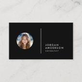 フォトセパレータを追シンプル加編集可能な色 名刺 (正面)