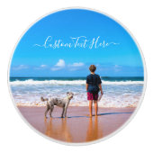 フォトセラカスタムミックのノブと文字 セラミックノブ (正面)