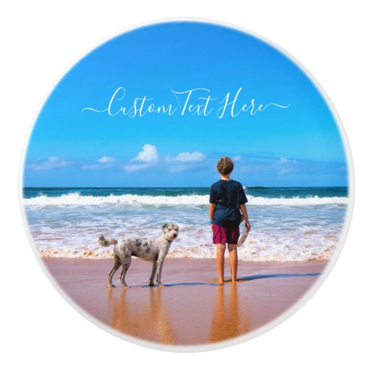 フォトセラカスタムミックのノブと文字 セラミックノブ (正面)