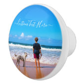 フォトセラカスタムミックのノブと文字 セラミックノブ (右)