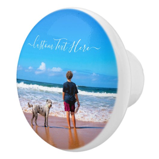 フォトセラカスタムミックのノブと文字 セラミックノブ (右)