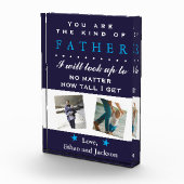 フォトセンチメンタル父の日誕生日ガラスブロック フォトブロック (右)