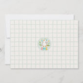 フォトセージワン間抜けグース1歳招待状 招待状 (裏面)