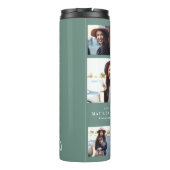 フォトセージ緑の卒業スクリプモダントエレガント タンブラー (裏面)