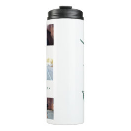 フォトセージ緑の卒業スクリプモダントエレガント タンブラー