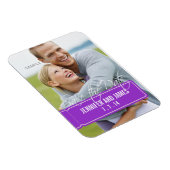 フォトセーブザデートマグネット紫 マグネット (右側)