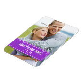 フォトセーブザデートマグネット紫 マグネット (左側)