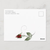 フォトセーブ・ザ・デイト赤面ロゼとカベルネフローラ ポストカード (裏面)