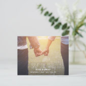 フォトセーブ・ザ・デート案内はがき 案内ポストカード (スタンド正面)