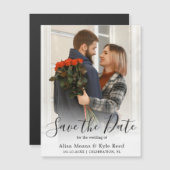 フォトセーブ・ザ・デート案内磁石 (正面/裏面)