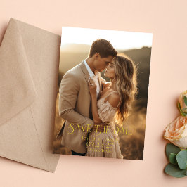 フォトセーブ・ザ・デート案内 箔招待状