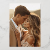 フォトセーブ・ザ・デート案内 箔招待状 (裏面)