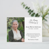 フォトソバー葬儀サンキューカード サンキューカード (スタンド正面)