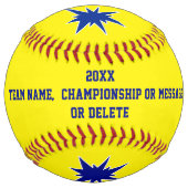 フォトソフトボール，ソフトボール選手のシニアギフト ソフトボール (裏面)