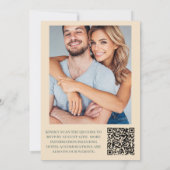 フォトソフトミュートされたアーストーンWildflowers 結婚's 招待状 (裏面)