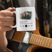 フォトソングアパーソナライズされたルバムカップル コーヒーマグカップ