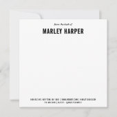 フォトソーシャルノテカードプロフェッショナルシンプルかわいいおもしろい ノートカード (正面)