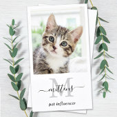 フォトソーシャルパーソナライズされたメディアのモノグラムQRコード 名刺