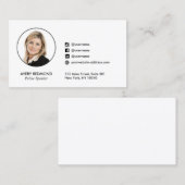 フォトソーシャルメディアネットワークの追加 名刺 (正面/裏面)