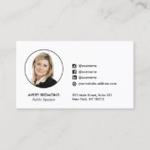 フォトソーシャルメディアネットワークの追加 名刺 (正面)