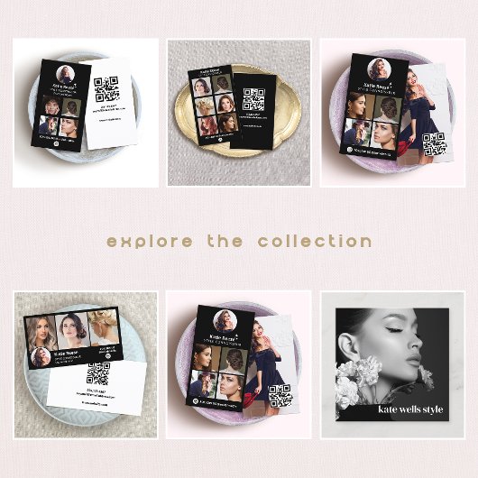 フォトソーシャルメディアブラック 名刺