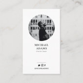 フォトソーシャルモダンメディア名刺 名刺 (正面)