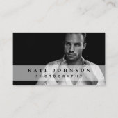 フォトソーシャルモダンメディアQRコードのビジネスロゴ 名刺 (正面)