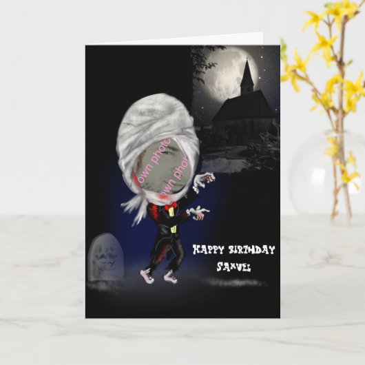 フォトゾンビのキャラクターカードを追加してカスタマイズ カード (黄色い花)