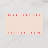 フォトタイドプールビキニバリスタダブルナンバーコーヒー ロイヤリティカード (裏面)